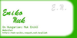 eniko muk business card